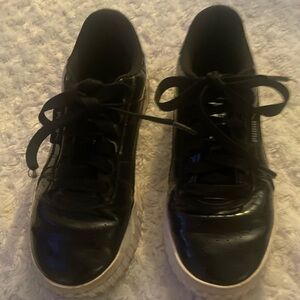 PUMA Black Tennis Shoes.